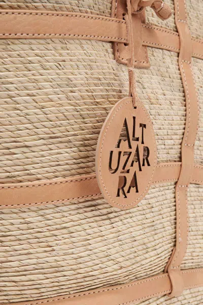 Shop Altuzarra 'watermill' Bag Large In Natural/panna
