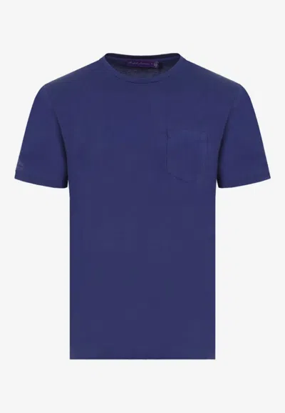 Shop Ralph Lauren Basic Crewneck T-shirt In Navy
