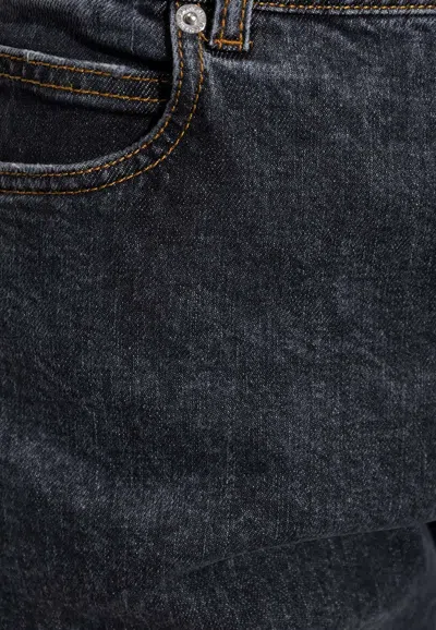 Shop Balmain Basic Slim-fit Jeans In Gray