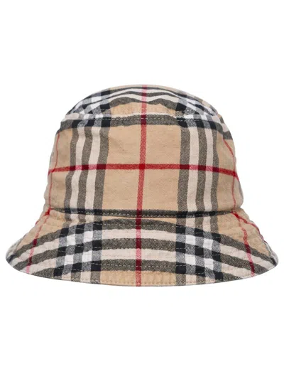 Shop Burberry Beige Cotton Hat