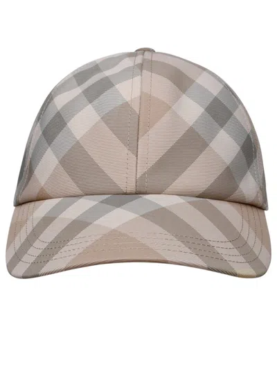 Shop Burberry Beige Polyester Hat