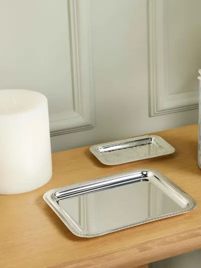 Christofle Malmaison Rectangular Tray In Silver