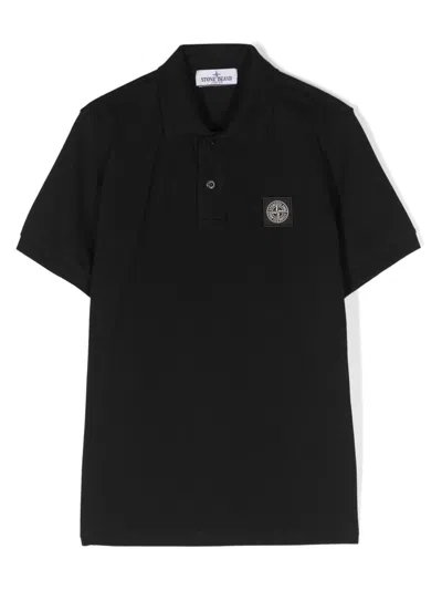 Shop Stone Island Junior Polo Shirt