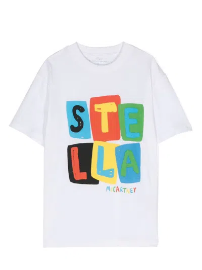 Shop Stella Mccartney Junior T-shirt In White