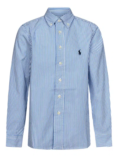Shop Polo Ralph Lauren Kids Shirt In Blue