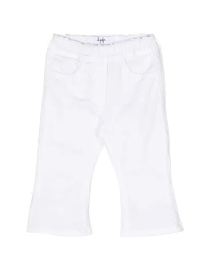 Shop Il Gufo Trousers In White