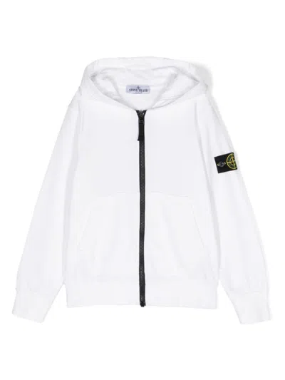 Shop Stone Island Junior Sweatshirt In White
