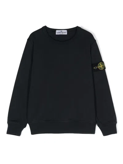 Shop Stone Island Junior Sweatshirt In Blue