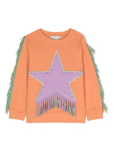 Shop Stella Mccartney Junior Sweatshirt In Orange