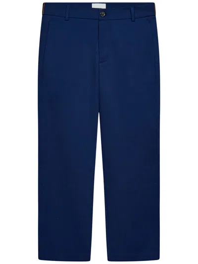 Shop Fendi Kids Trousers In Blue