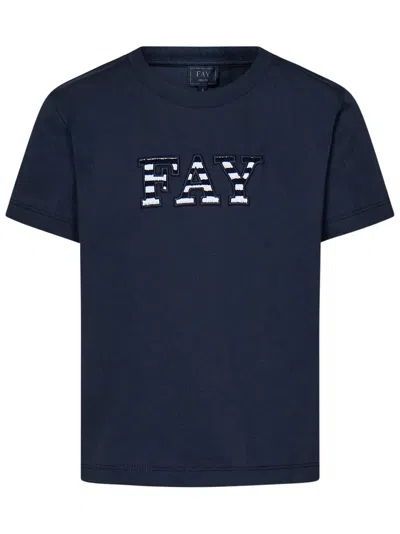 Shop Fay Kids T-shirt In Blue