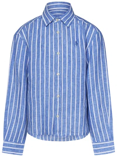 Shop Polo Ralph Lauren Kids Shirt In Blue