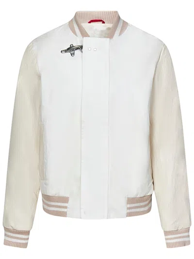 Shop Fay Kids Jacket In White