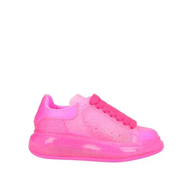 Shop Alexander Mcqueen Oversized Glitter Sneakers In Pink