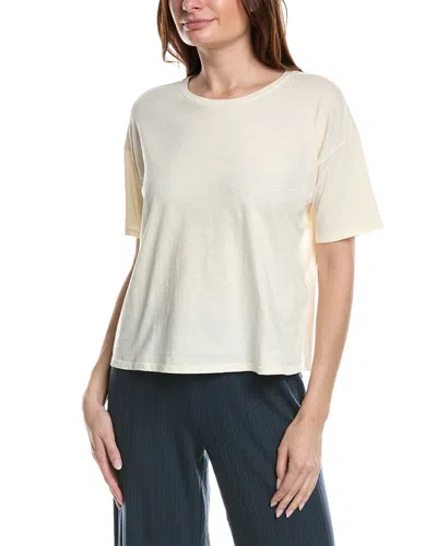 Shop Eileen Fisher Boxy T-shirt In White