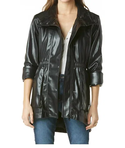 Shop Tart Collections Faux Leather Anorack In Black
