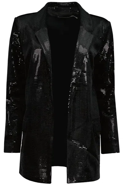 Bishop + Young Steal The Night Sequin Blazer In Black In Black