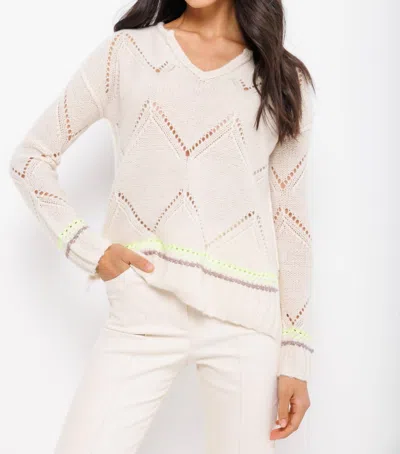 Shop Lisa Todd Summer Softie Sweater In Frosting In Multi