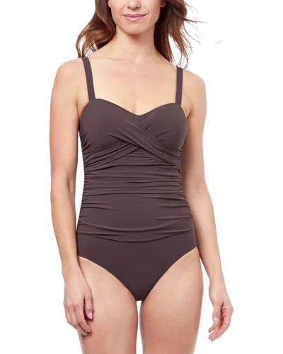 Profile By Gottex Dandy D-cup Tankini In Black