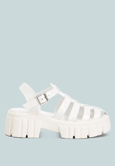 Shop London Rag Zurie Chunky Gladiator Sandals In White