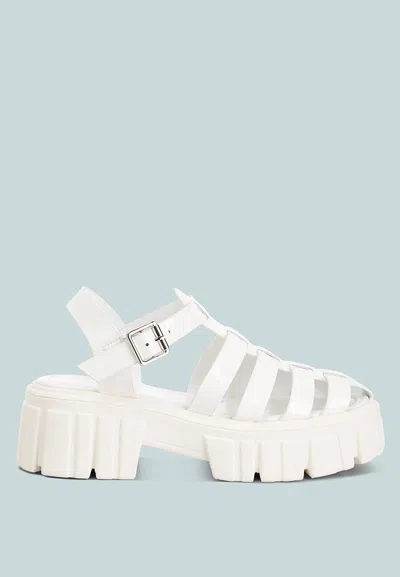 London Rag Zurie Chunky Gladiator Sandals In White
