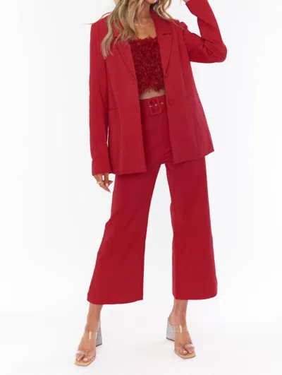 Show Me Your Mumu Major Blazer In Red