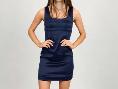 Shop Rd Style Baria Bustier Dress In Navy In Blue