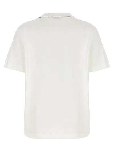 Shop Brunello Cucinelli 'monile' T-shirt In White