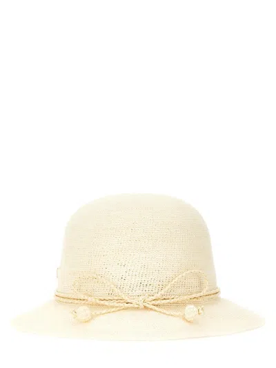 Shop Helen Kaminski Hat "jolie" In Ivory