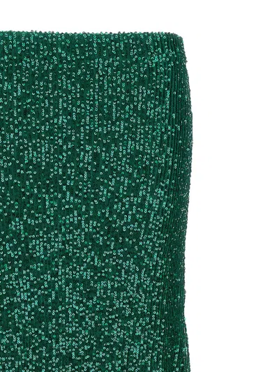 Shop Le Twins 'maria Cristina' Maxi Skirt In Green