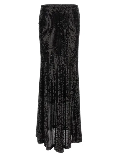 Le Twins Sequin-embellishment Maxi Skirt In Black
