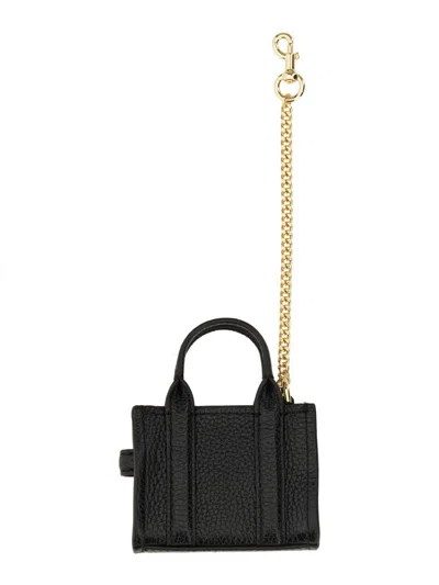 Shop Marc Jacobs Keychain "the Tote" Dwarf In Black