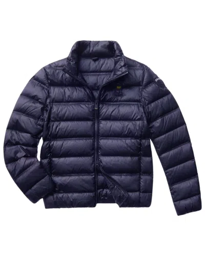 Pre-owned Blauer Jacket 03099 006719 Vest Man Nylon Blue