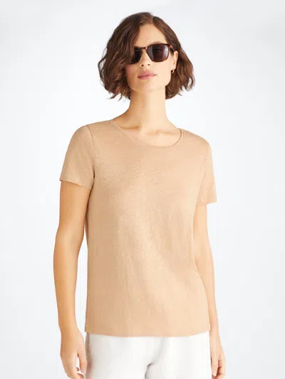 Shop Derek Rose Women's T-shirt Jordan Linen Sand
