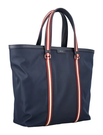 Shop Bally Code Tote M In Midnight21+palladio