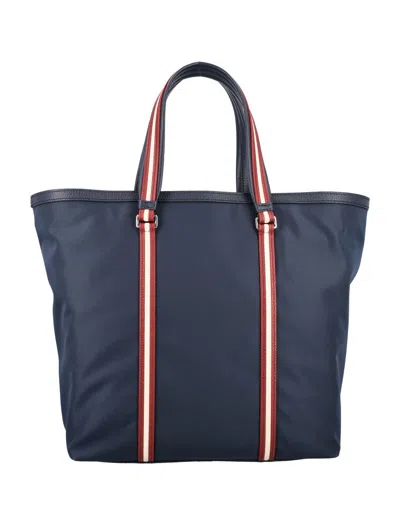 Bally Code Tote Bag In Midnight21+palladio