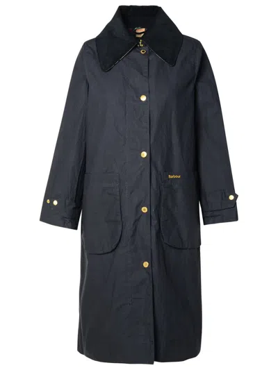 Shop Barbour 'paxton' Navy Cotton Trench Coat