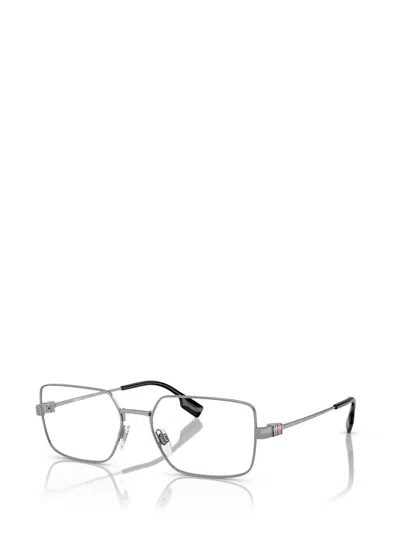 Shop Burberry Eyeglasses In Gunmetal