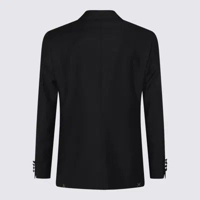 Shop Canali Black Wool Suits