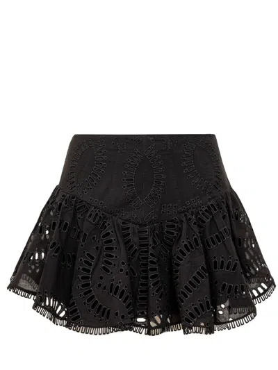 Shop Charo Ruiz Ibiza Favik Short Skirt In Black