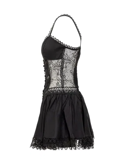 Shop Charo Ruiz Ibiza Terely Short Dress In Black