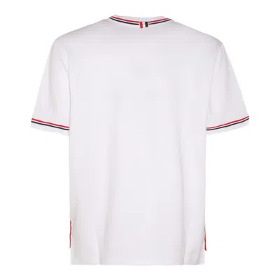 Shop Thom Browne T-shirts And Polos White