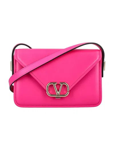 Shop Valentino Garavani Shoulder Bag Small In Pink