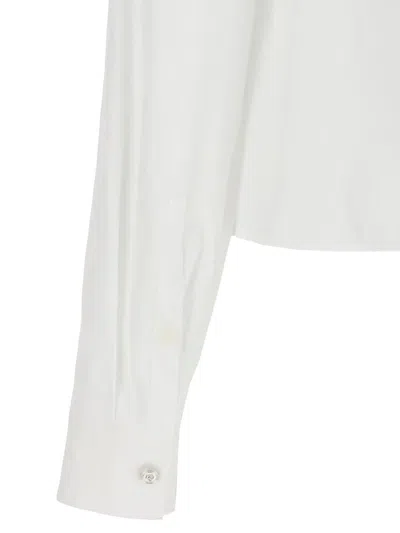 Shop Versace 'broccato' Shirt In White