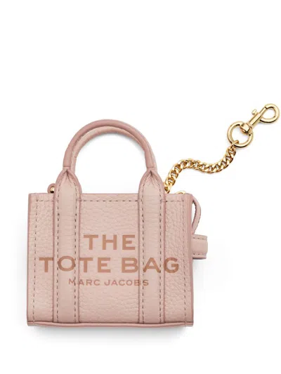 Shop Marc Jacobs The Nano Tote Bag Charm In Rose