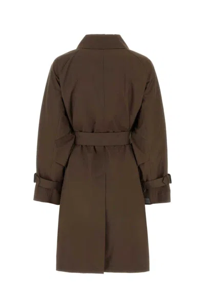 Shop Mm The Cube Trench In Brown