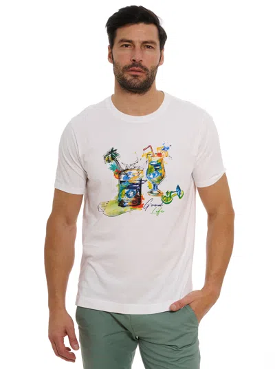 Shop Robert Graham Sips And Spades T-shirt In White