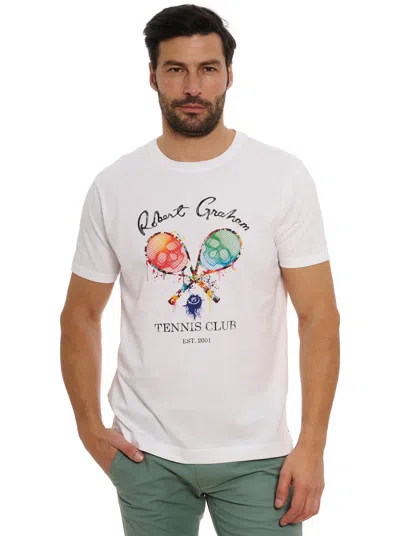 Shop Robert Graham Rg Tennis Club T-shirt In White