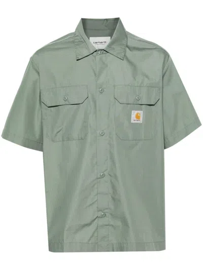 Shop Carhartt Wip Short Sleeves Craft Shirt Clothing In Green