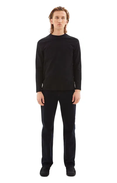 Shop Jil Sander Long Sleeved T-shirt W/print In 001 Black